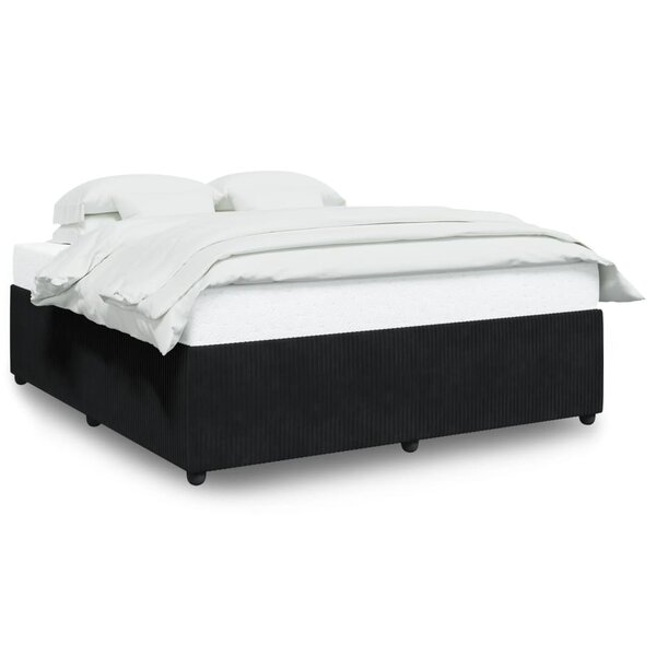 vidaXL Cadre de lit Noir 180 x 200 cm Velours