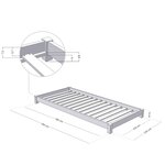 Lit enfant TEENY 120 x 180 bleu marine