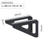 Equerres gris mat ral 7016