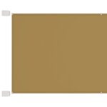vidaXL Auvent vertical Beige 180x800 cm Tissu oxford