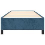 vidaXL Cadre de lit Bleu foncé 100x200 cm Velours