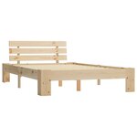 vidaXL Cadre de lit bois de pin massif 120x200 cm