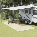 vidaXL Tapis de sol de camping crème 5x2 5 m