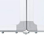 vidaXL Tableau blanc magnétique pliable 120x60x1 7 cm aluminium