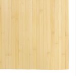 vidaXL Tapis rectangulaire naturel clair 80x200 cm bambou