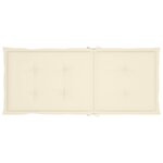 vidaXL Chaises inclinables de jardin et coussins lot de 8 Teck solide