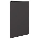 vidaXL Jardinière noir triangulaire 50x43x75 cm acier