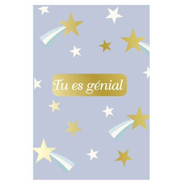 Carte Anniversaire Tu Es Génial - Bleu - Draeger paris