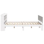 vidaXL Cadre de lit avec tête de lit blanc 150x200 cm bois pin massif