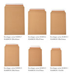 Lot de 100 enveloppes carton b-box 3 marron format 238x316 mm