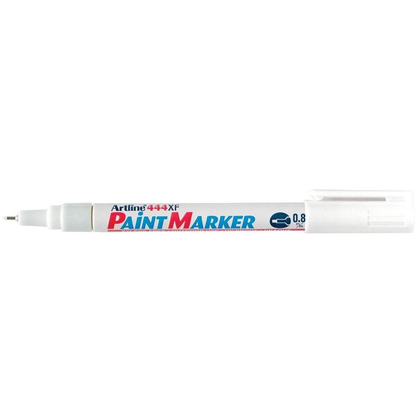 Marqueur 'Paint' '444 XF' permanent indélébile pointe 0 8 mm blanc x 12 ARTLINE