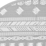 vidaXL Tapis d'extérieur gris Ø120 cm PP