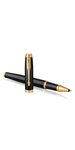 PARKER IM Stylo roller  Noir  Recharge noire pointe fine  Coffret cadeau