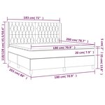 vidaXL Sommier à lattes de lit avec matelas Marron foncé 180x200 cm