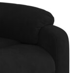 vidaXL Fauteuil inclinable Noir Velours