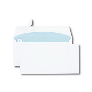 RAJA Enveloppe blanche C5 162 x 229 mm 90g sans fenêtre fermeture  auto-collante - Boîte de 500 - Enveloppes sans fenêtre