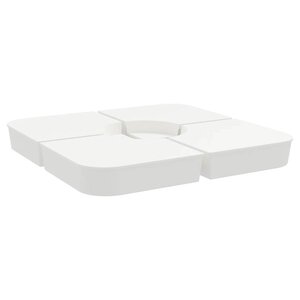 vidaXL Ensemble de base de parasol pour parasols à pied croisé 4Pièces PP