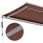 vidaXL Auvent rétractable automatique marron 400x350 cm