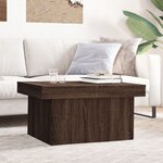 vidaXL Table basse chêne marron 100x55x40 cm bois d'ingénierie
