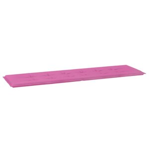 vidaXL Coussin de banc Uni Rose 150 x 50 x 3 cm Tissu Oxford
