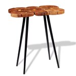 vidaXL Table de bar Bois d'acacia massif 90x60x110 cm