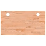 vidaXL Dessus de bureau 100x60x4 cm bois massif de hêtre