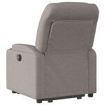 vidaXL Fauteuil inclinable taupe tissu