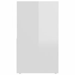 vidaXL Meuble TV Blanc brillant 149x30x52 cm Bois d'ingénierie