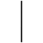 vidaXL Tête de lit métal noir 140 cm