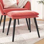 vidaXL Repose-pied Rose 45x29 5x35 cm Velours