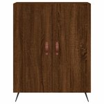 vidaXL Buffet haut Chêne marron 69 5x34x180 cm Bois d'ingénierie