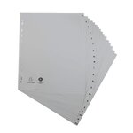 Intercalaires Imprimés Alphabétiques Pp Recyclé Gris - Az 20 Positions - A4 Maxi - Gris - X 10 - Exacompta