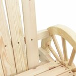 vidaXL Chaise de jardin Adirondack bois de sapin massif