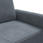 vidaXL Canapé à 3 places Gris foncé 180 cm Velours