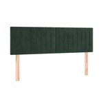 vidaXL Sommier à lattes de lit et matelas Vert foncé 140x200cm Velours