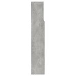 vidaXL Armoire de tête de lit Gris béton 140x19x103 5 cm