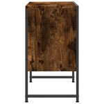 vidaXL Armoire lavabo de salle de bain chêne fumé 60x33x60 cm
