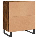 vidaXL Buffets 2 Pièces chêne fumé bois d'ingénierie