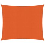 vidaXL Voile d'ombrage 160 g/m² Orange 2 5x3 m PEHD