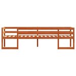 vidaXL Cadre de lit d'enfant marron cire 75x190 cm bois de pin massif