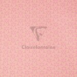 Rouleau Kraft 70g Tiny 5m x 35cm Fleurs roses - Rose CLAIREFONTAINE