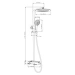 EISL Ensemble de douche de tête et mitigeur thermostatique GRANDE VITA