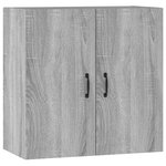 vidaXL Armoire murale Sonoma gris 60x31x60 cm Bois d'ingénierie