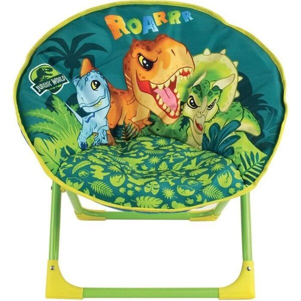 Siège lune dinosaures - Pliable - 47 x 54 x 42 cm - Pour enfant