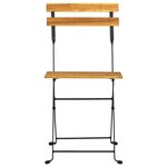 vidaXL Mobilier de bistro pliable 3 Pièces Bois d'acacia solide