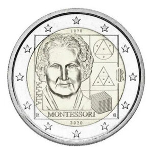 2 euros commémorative Italie 2020 - Maria Montessori.