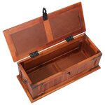 vidaXL Coffre de rangement 60x25x22 cm Bois d'acacia solide