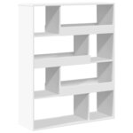 vidaXL Cloison de séparation blanc 100x33x125 5 cm bois d'ingénierie