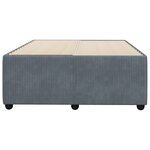 vidaXL Cadre de lit gris foncé 120x190 cm velours