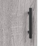 vidaXL Buffet haut Sonoma gris 34 5x34x180 cm Bois d'ingénierie